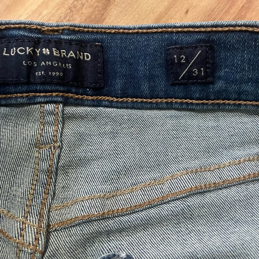 Lucky Brand Bridgette High Rise Crop Sz 12 - Picture 7 of 8
